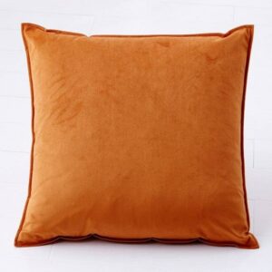 faire_b3_06 Solid Color Square Soft Velvet Sofa Bed Throw Pillow Cover