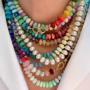 faire_b3_08 Natural Stone Semi-Precious Glass Mixed Necklace | 40NK9659