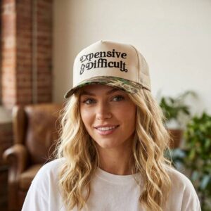 faire_b3_16 Expensive & Difficult Two Tone Mesh Snapback Hat Zenana Consgt.